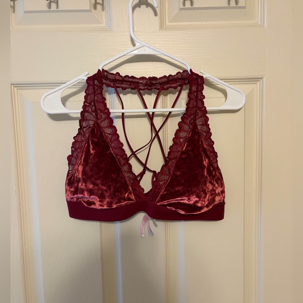 Victoria’s Secret PINK Velvet Strappy Bralette